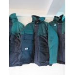 Shakespeare blue and green outdoor weatherproof jacket, size M
