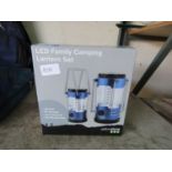 Boxed LED family camping lantern set