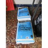 2 bags of Rapid fencepost concrete