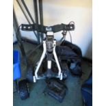 Stomatic battery operated golf trolley with battery