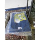 +VAT Contractor heavy duty polytarp (size 5.4mx7m) with 1.8mx2.4m blue polytarp