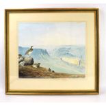 +VAT Ben Hoskyn,Grouse in a Highland landscape,signed,watercolour,38.5 x 48 cm, together with two