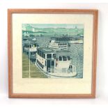 John Brunsdon'Pleasure Boats',signed, inscribed and numbered 7/150,aquatint,image 37.5 x 42