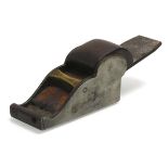 Unnamed 3 1/4 inch steel chariot plane with rosewood wedge