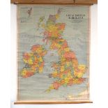 Johnston W. & A.K. and Bacon G.W. : Great Britain and Ireland, C.1959. Large scale coloured '