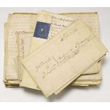 A collection of 20+ Indentures, Deeds, Probates and other miscellaneous documents relating to