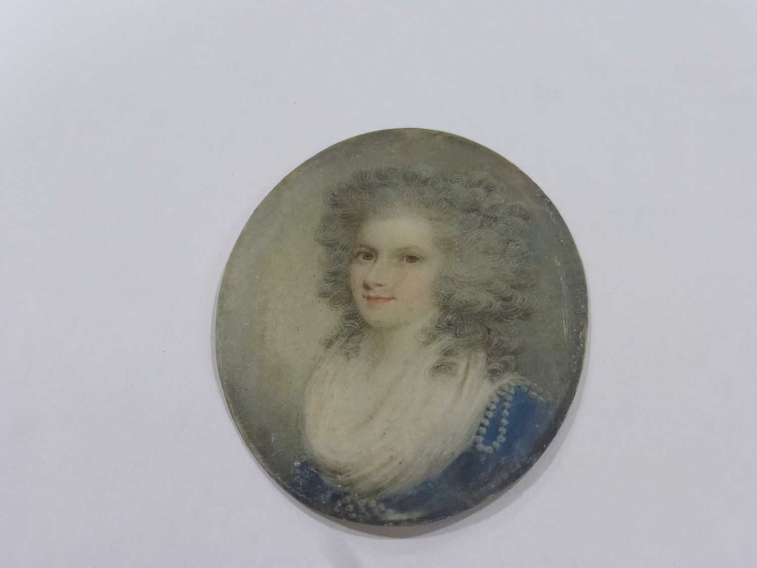 A group of three various 19th century and later miniature portraits depicting an 18th century lady - Image 11 of 12