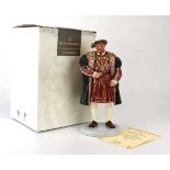 A limited edition Royal Doulton figure modelled as Henry VIII, HN3458, h. 23 cm, boxed and with