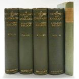 Hilaire Belloc : A History of England, Vols. I - IV. 1925-1933. 8vo. Hb. Green cloth, gilt. Signed