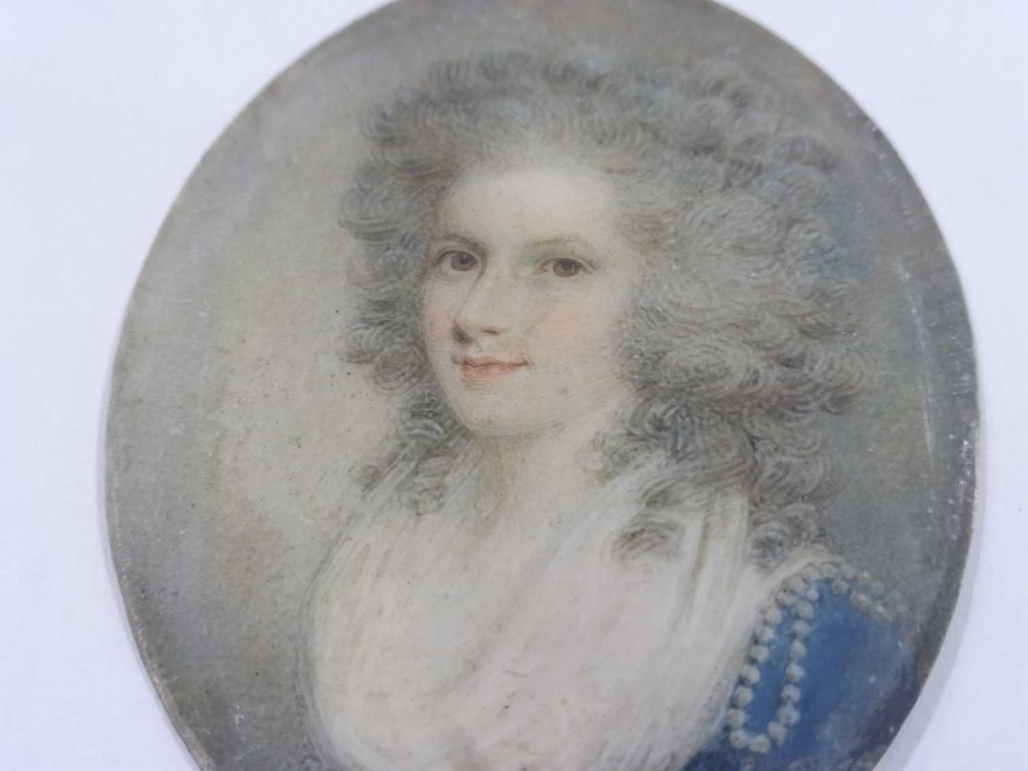 A group of three various 19th century and later miniature portraits depicting an 18th century lady - Image 10 of 12