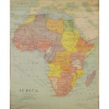 Johnston W. & A.K. and Bacon G.W. : Africa, C.1959. Large scale coloured 'Political' map of the