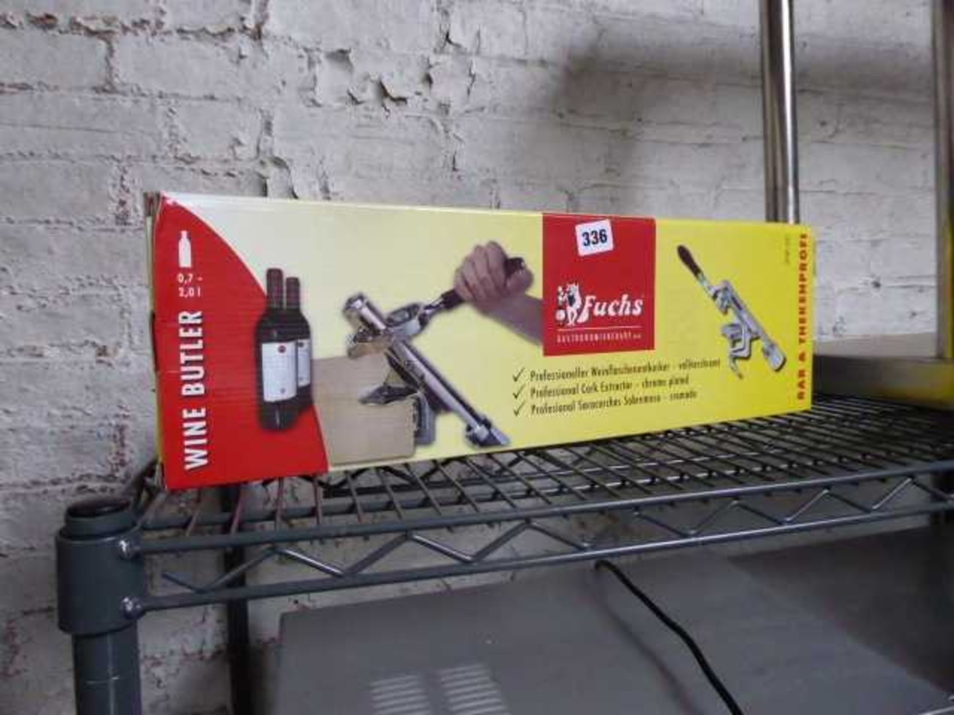 Fuchs bar mounted bottle opener