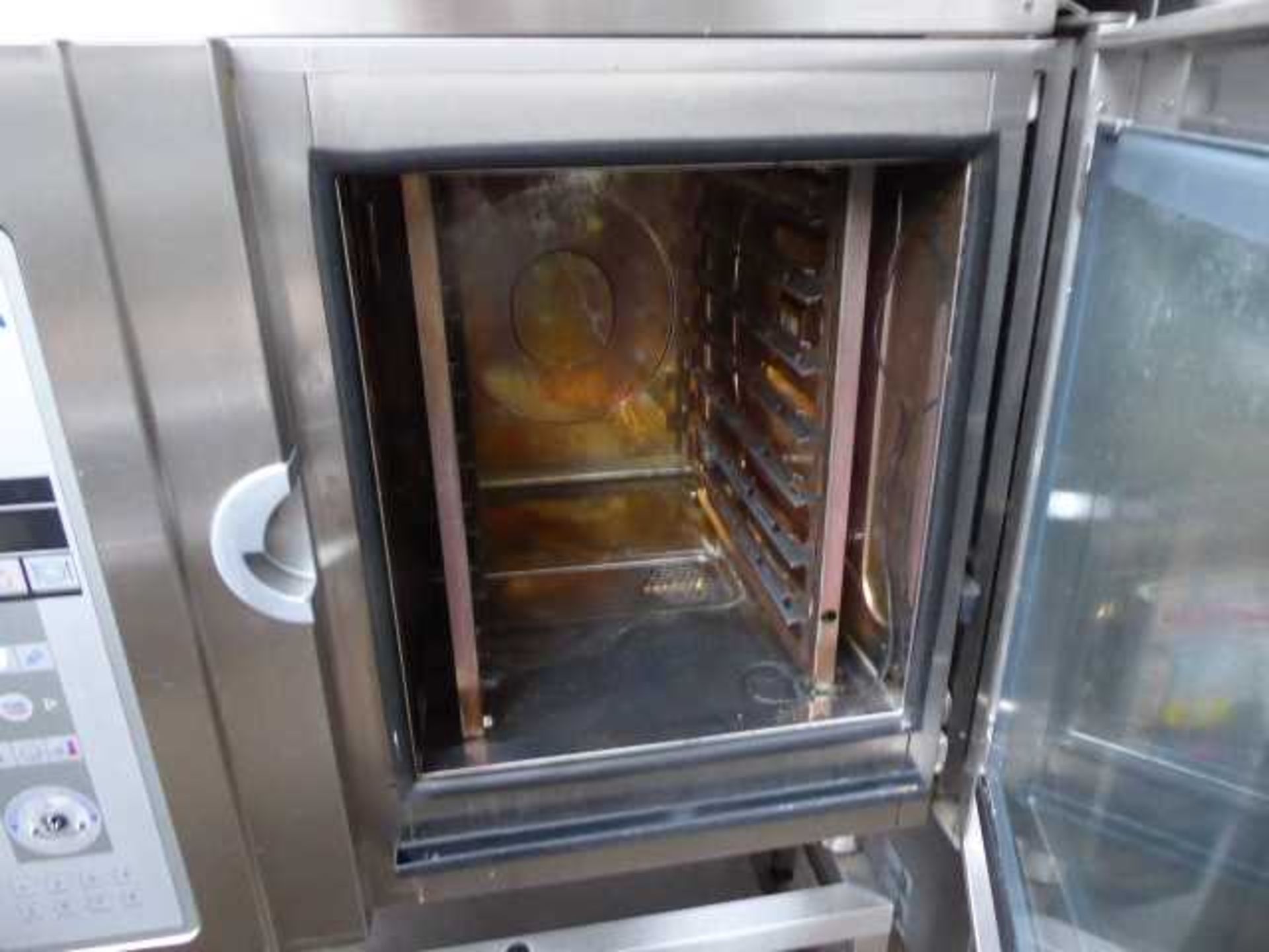 94cm electric Convotherm model CV+6.10/10.10, Ten shelf combination oven on stand with extraction - Image 3 of 6