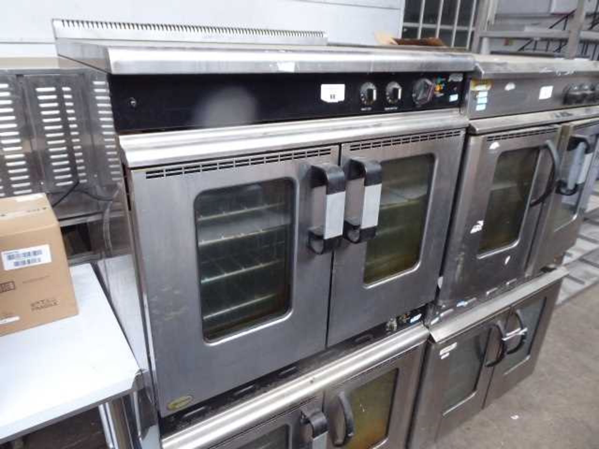+VAT 90cm gas Moorwood Vulcan twin stack oven