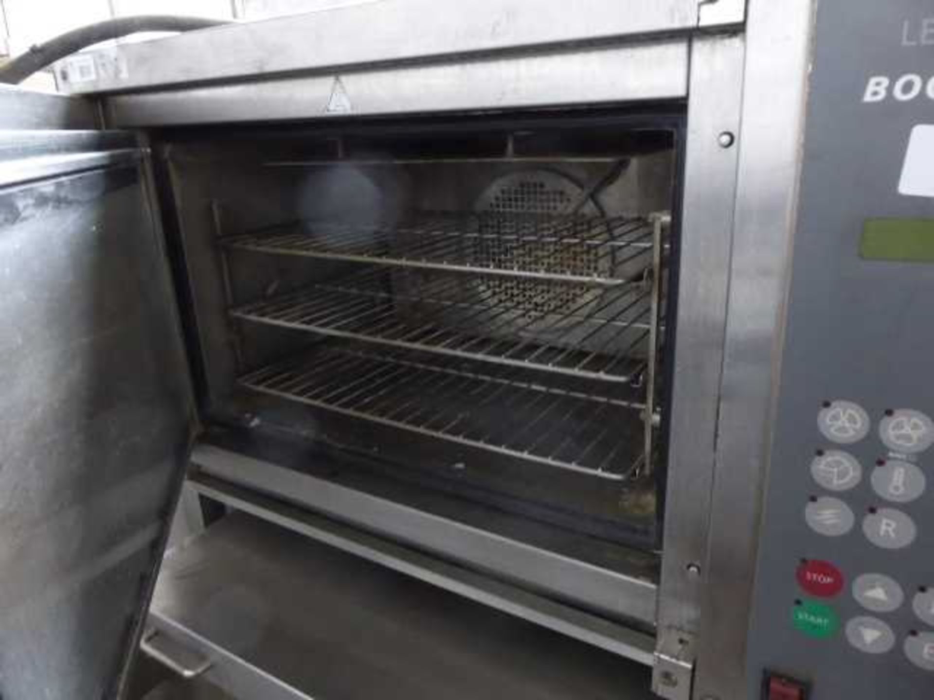 +VAT 98cm electric Leventi Booster oven on stand with sliding shelf - Image 2 of 2