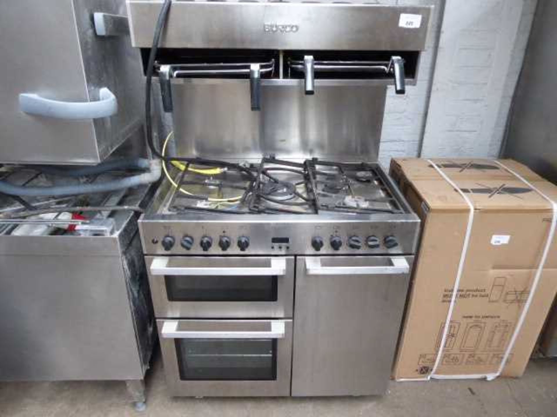 +VAT 431 - 90cm gas Burco range cooker with grill over