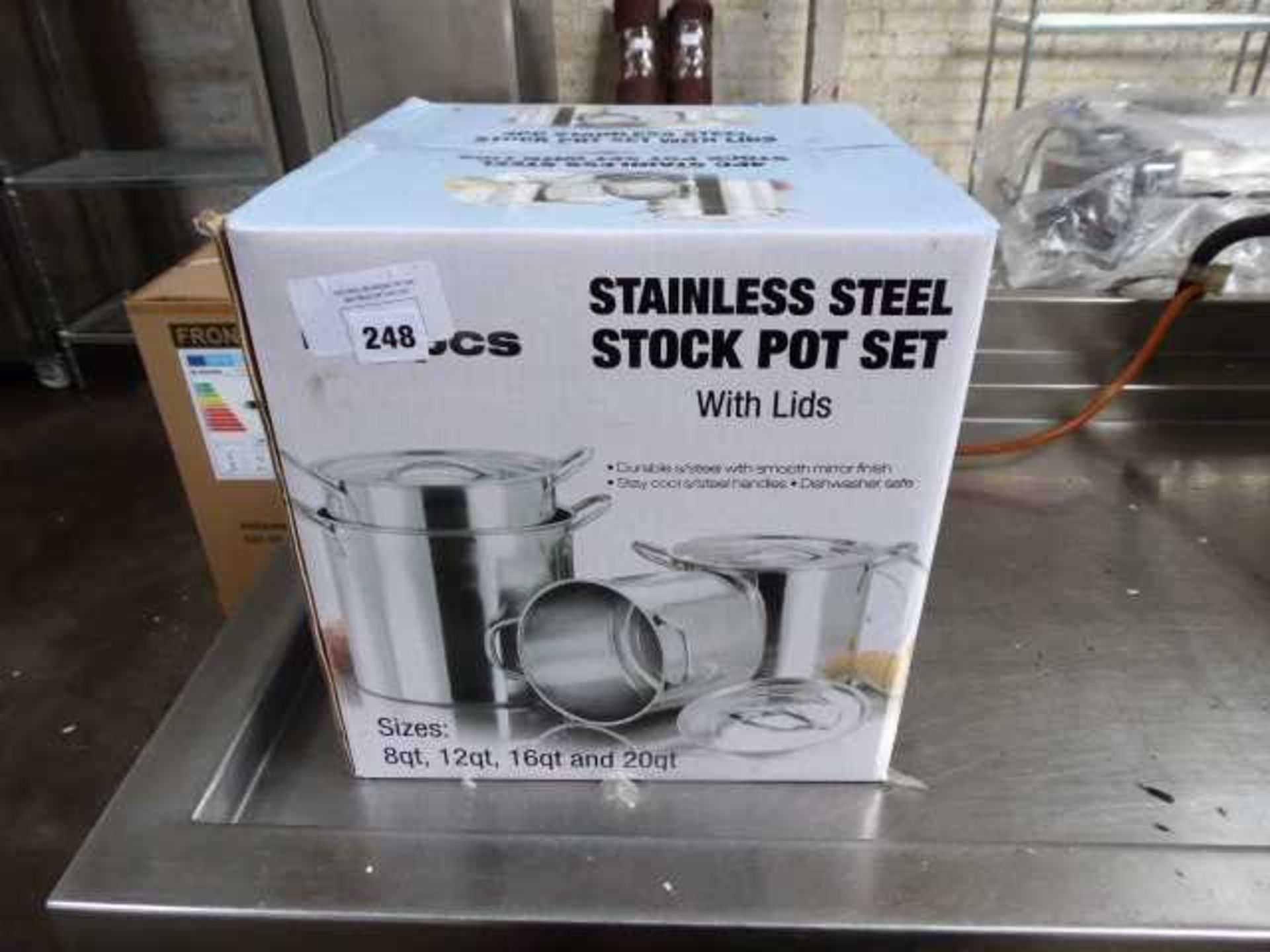 +VAT Stainless steel stock pot set