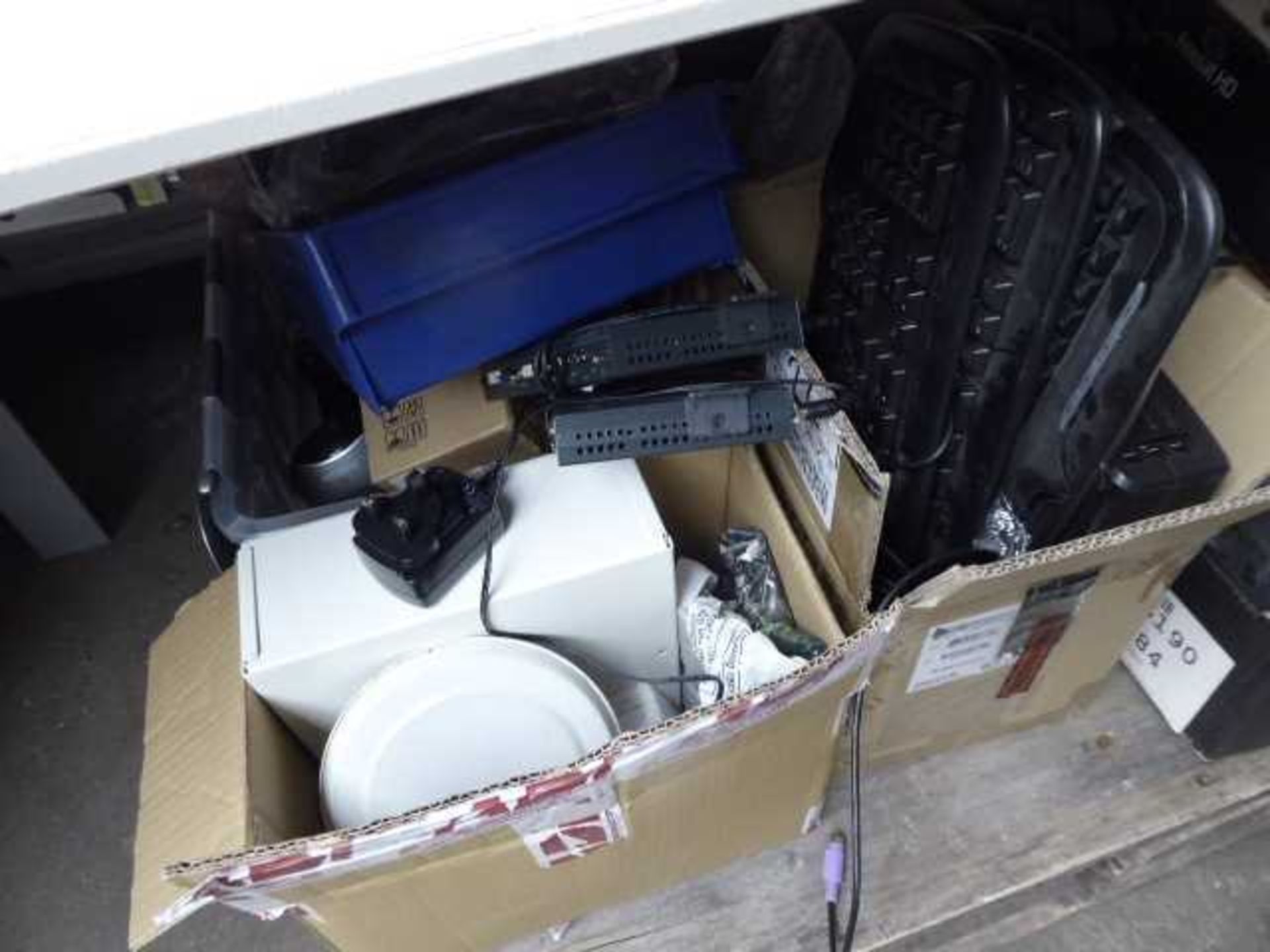 +VAT Pallet of assorted electrical items and IT parts - Image 2 of 3