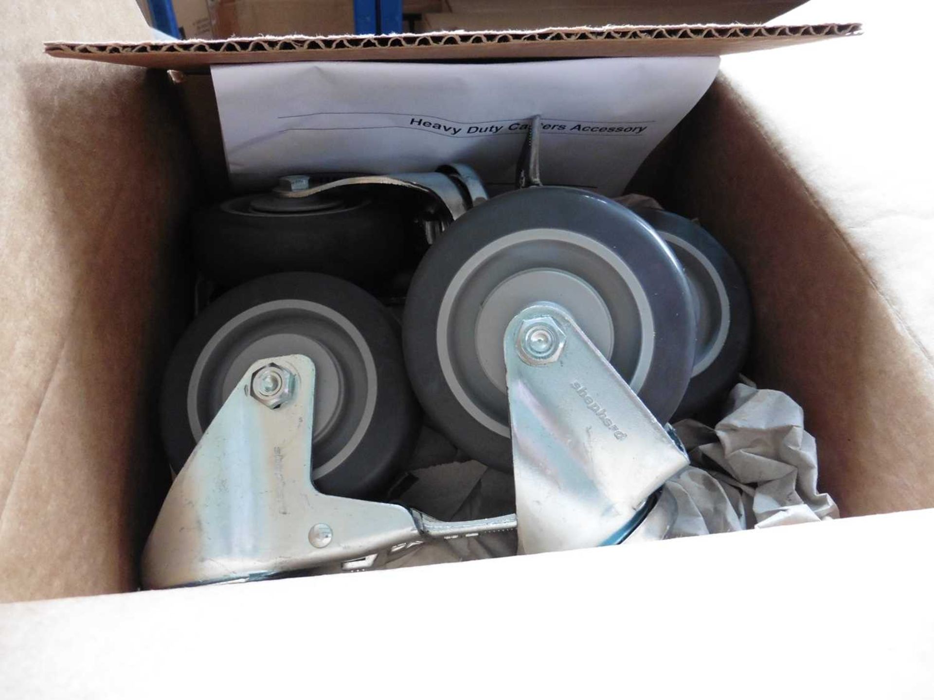 +VAT Box of 4 Chief heavy duty castors