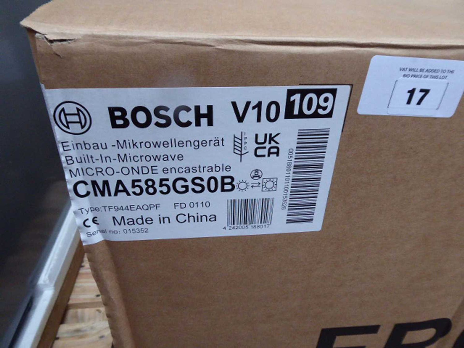 +VAT CMA585GS0BB - Bosch - Built-in Microwave with hot air function - Image 3 of 3