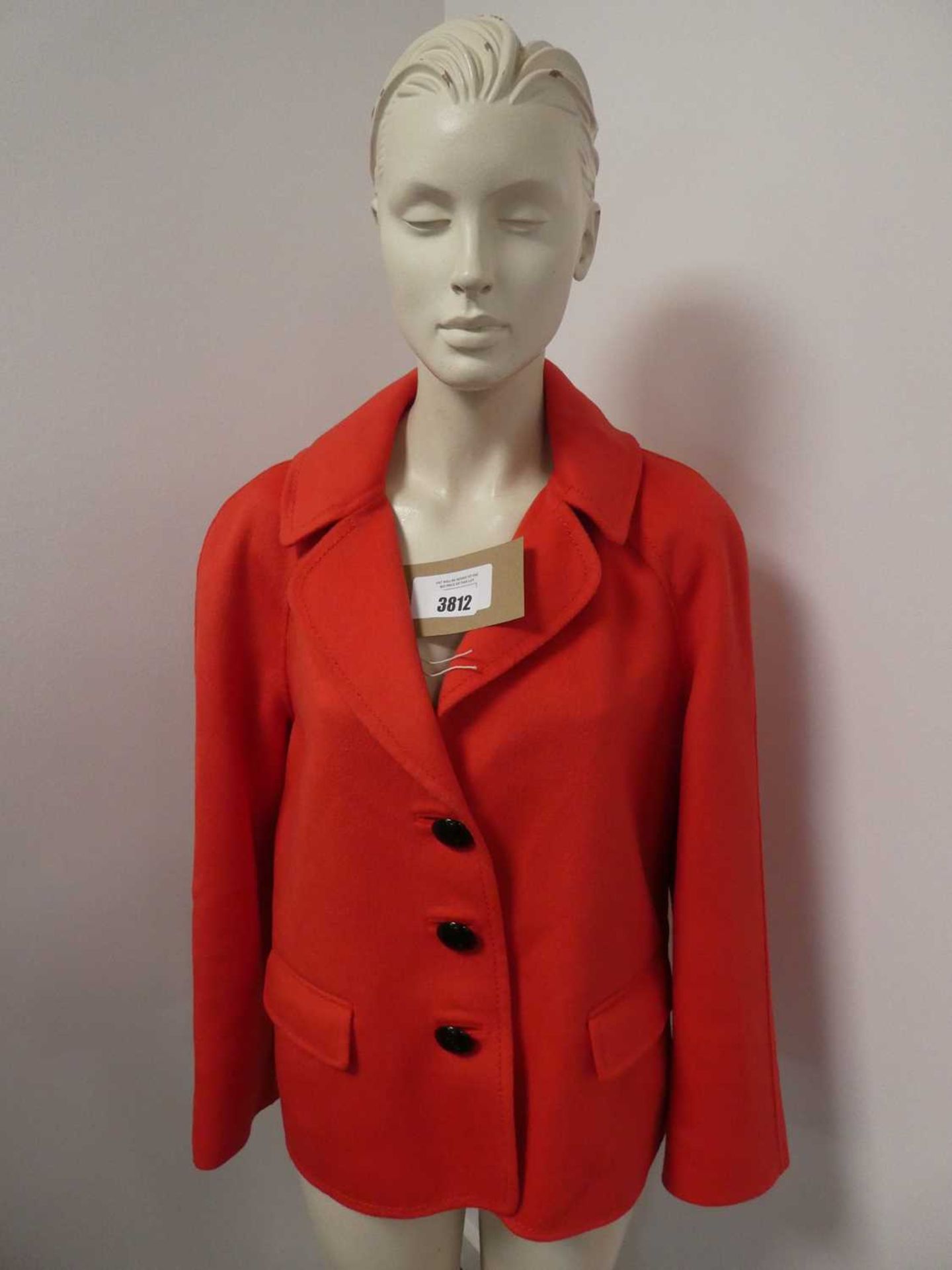 +VAT Jaeger ladies wool blend jacket in orange size 14 (bagged)