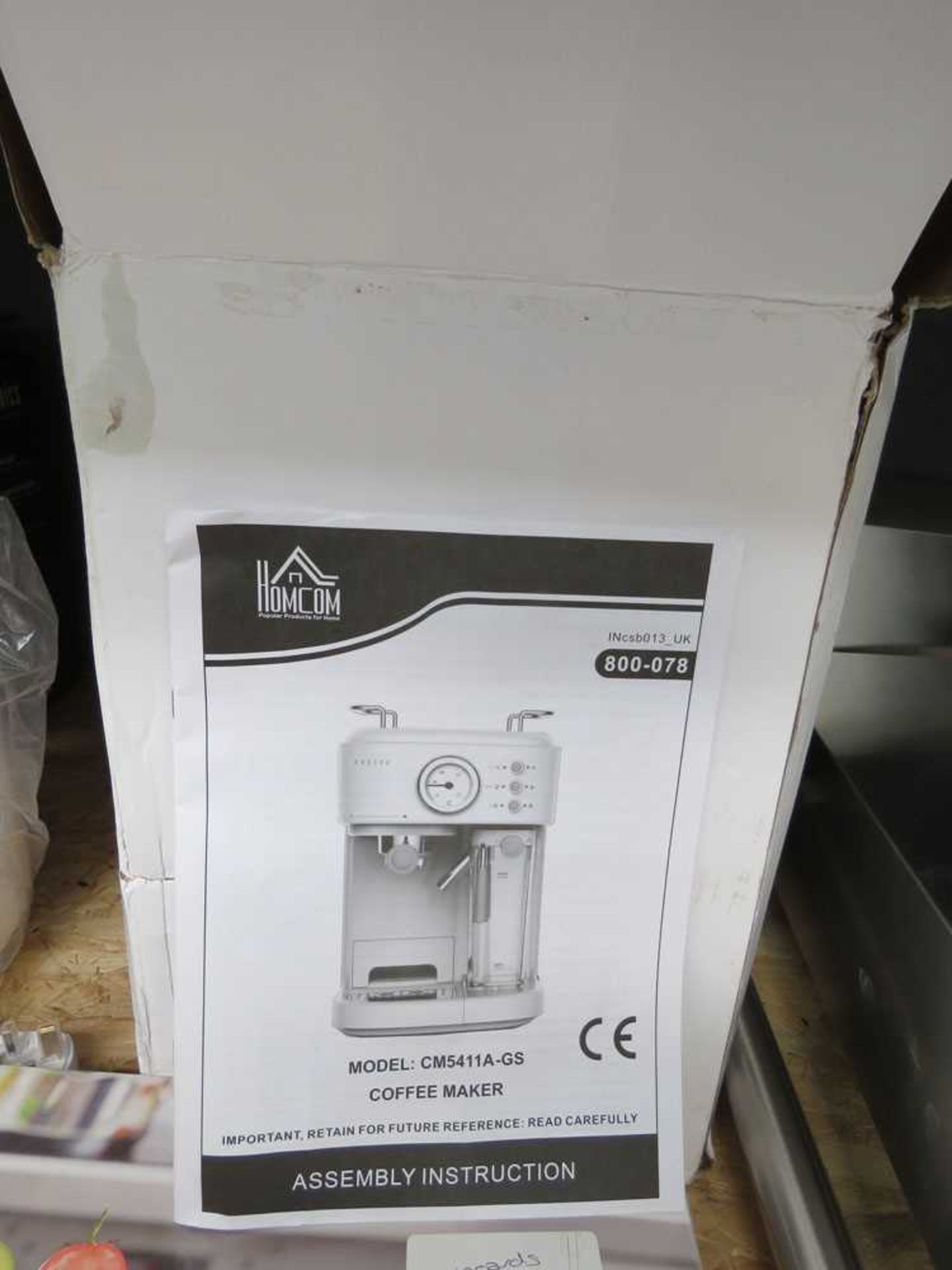 Coffee maker in box