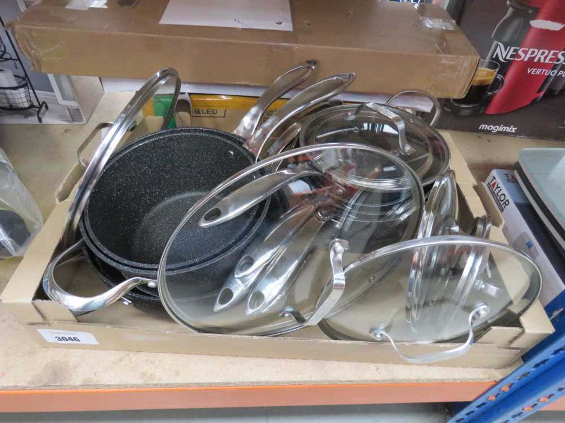 +VAT Tray of Starfrit pots and pans