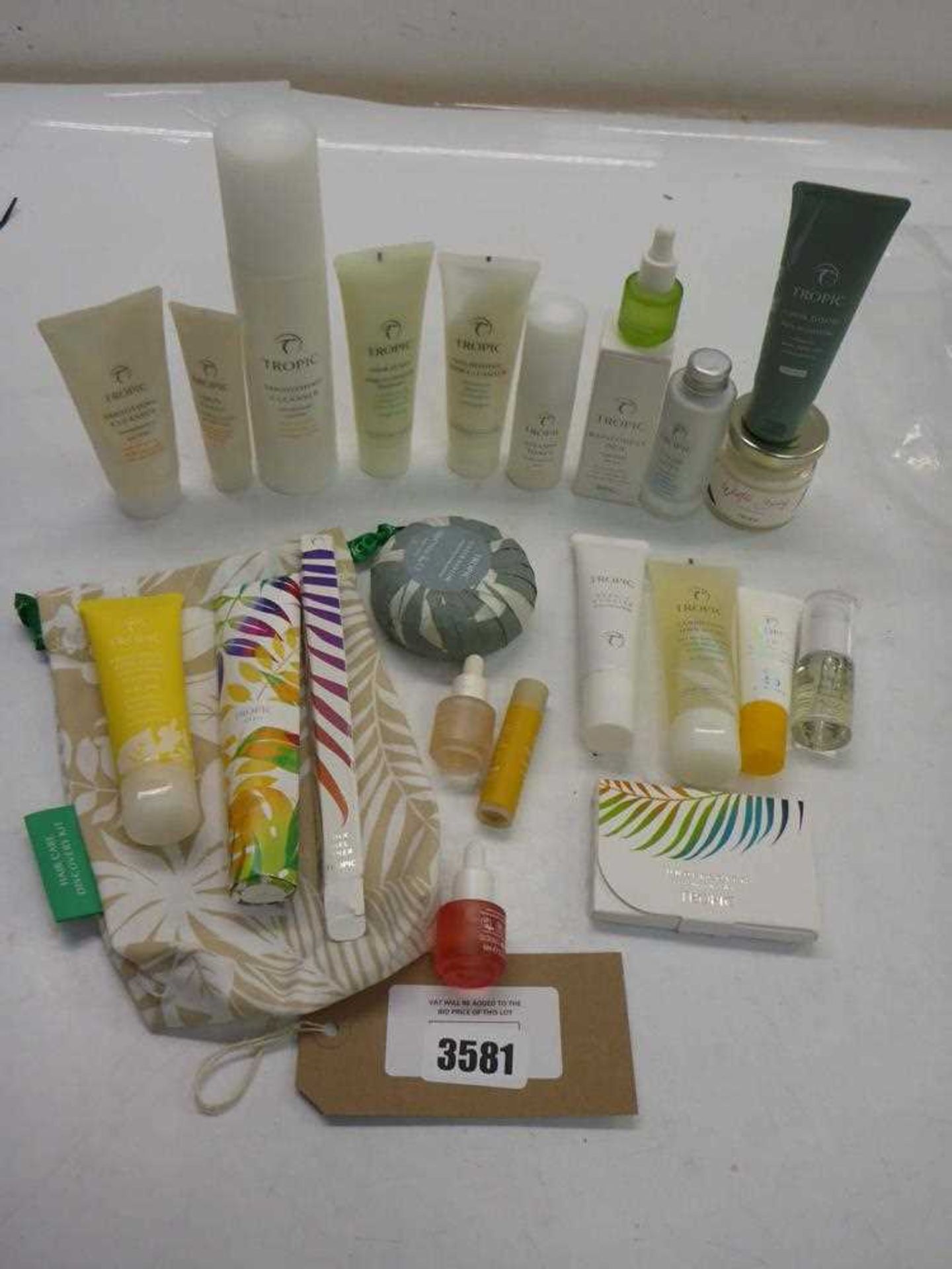 +VAT Tropic beauty products including Skin Feast, Cleanser, serum, toner, masks, soap etc