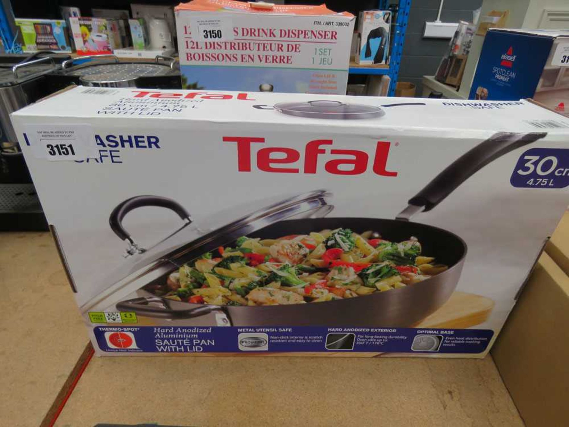 +VAT Tefal saute pan with box