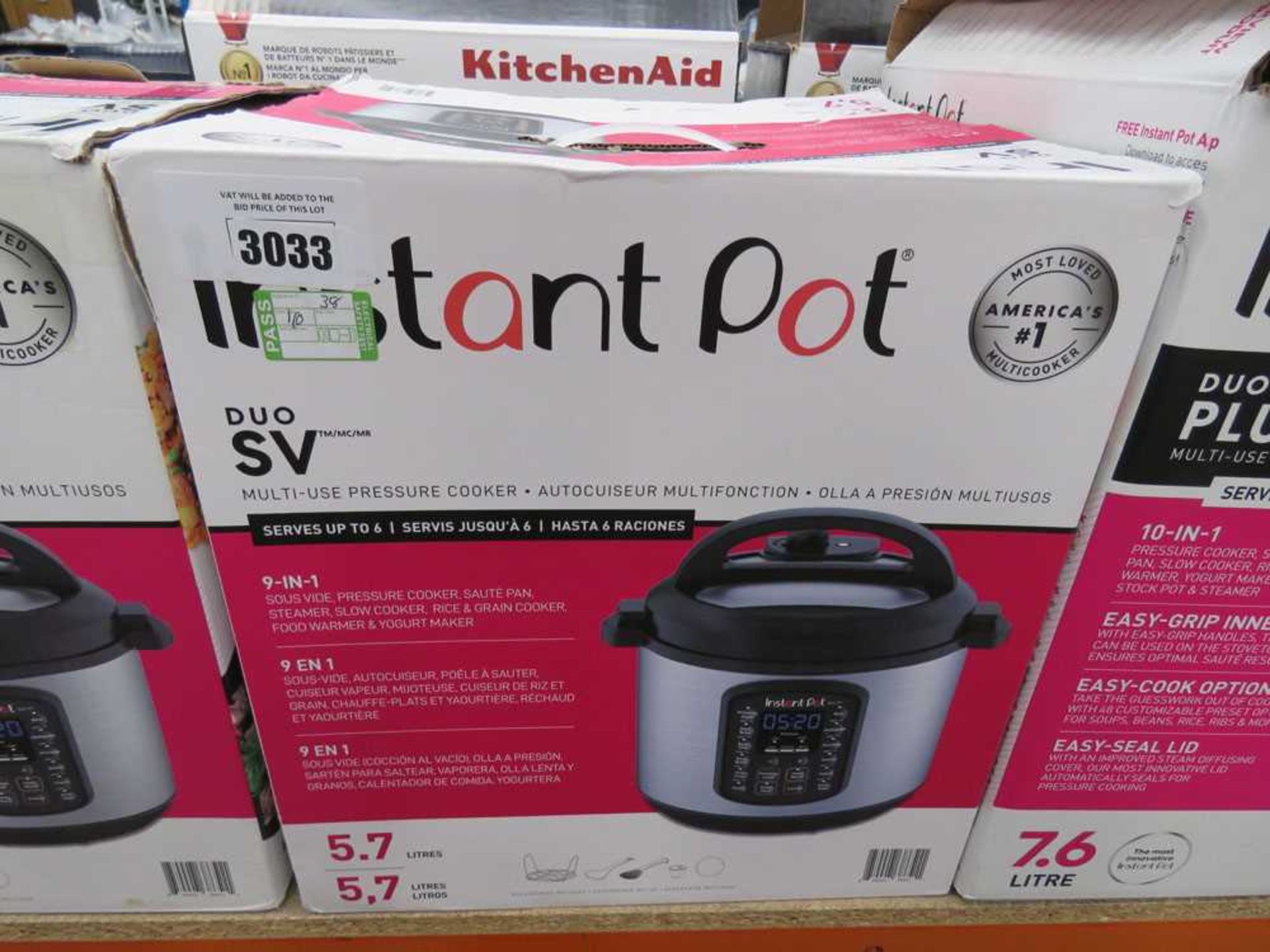 +VAT Instant Pot Multi Use pressure cooker with box