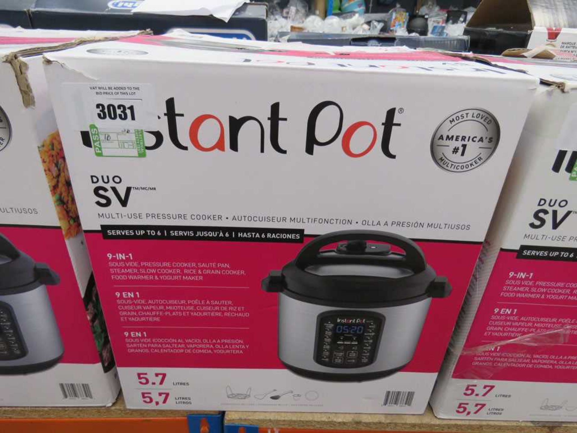 +VAT Instant Pot Multi Use pressure cooker with box