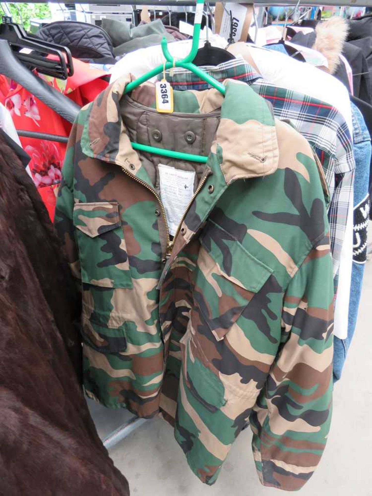 Full zip military jacket