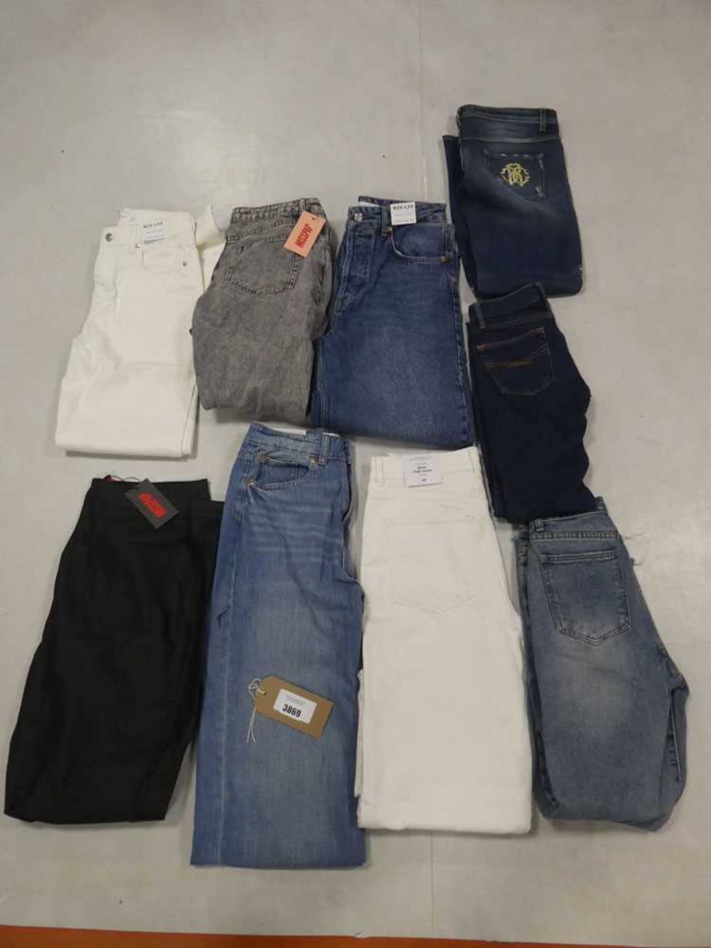 +VAT Selection of denim wear to include H&M, Miss Pap, Roberto Cavali, etc