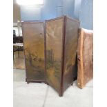 2 fold room divider with canvas panels