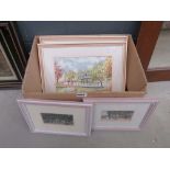 2 Bedford Embankment watercolours plus 2 similar prints