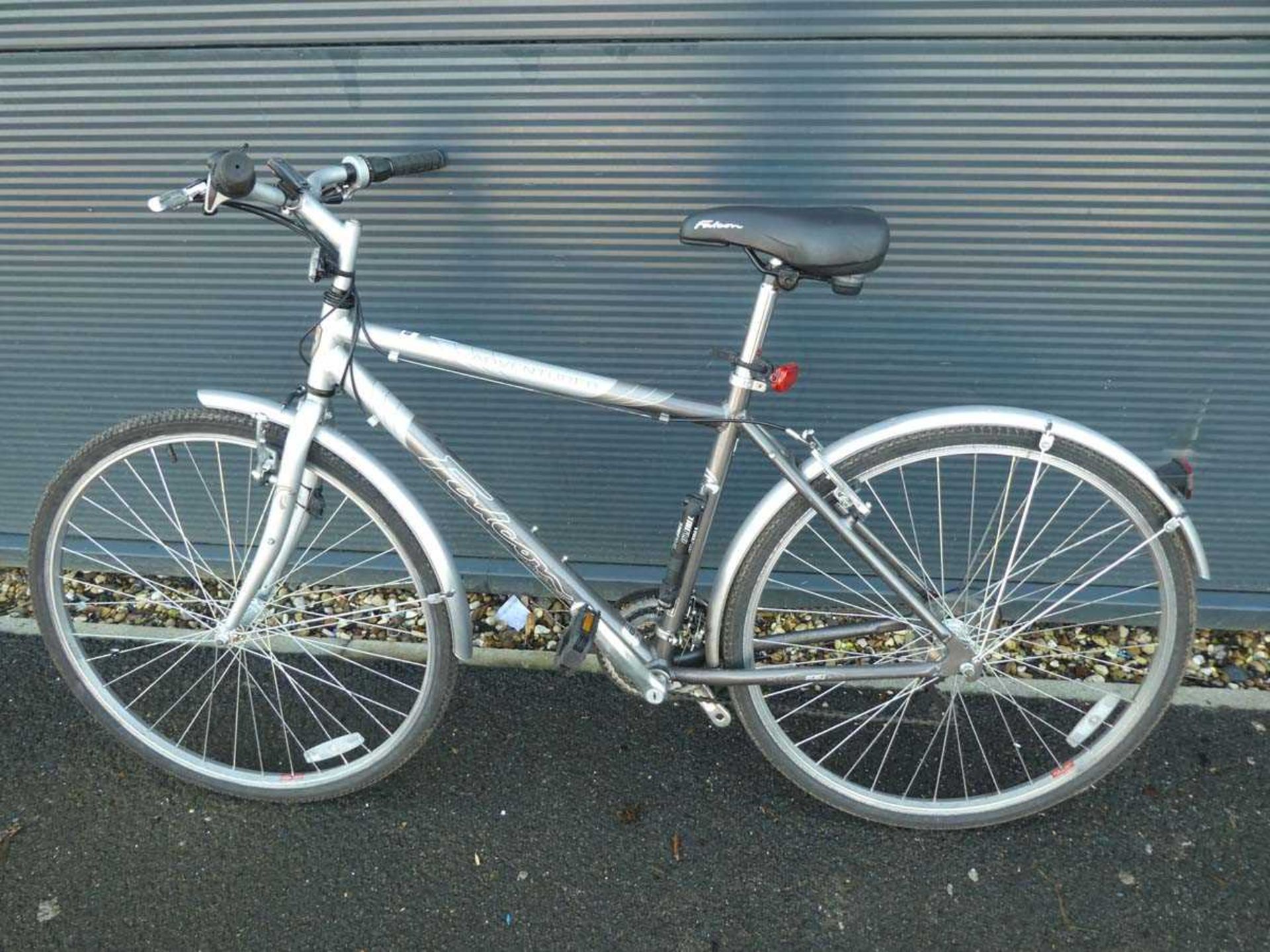 Falcon silver and brown gents bike