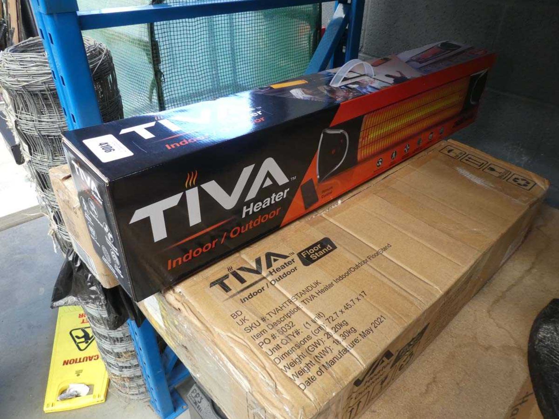 +VAT 2 x Tiva Heaters and stand