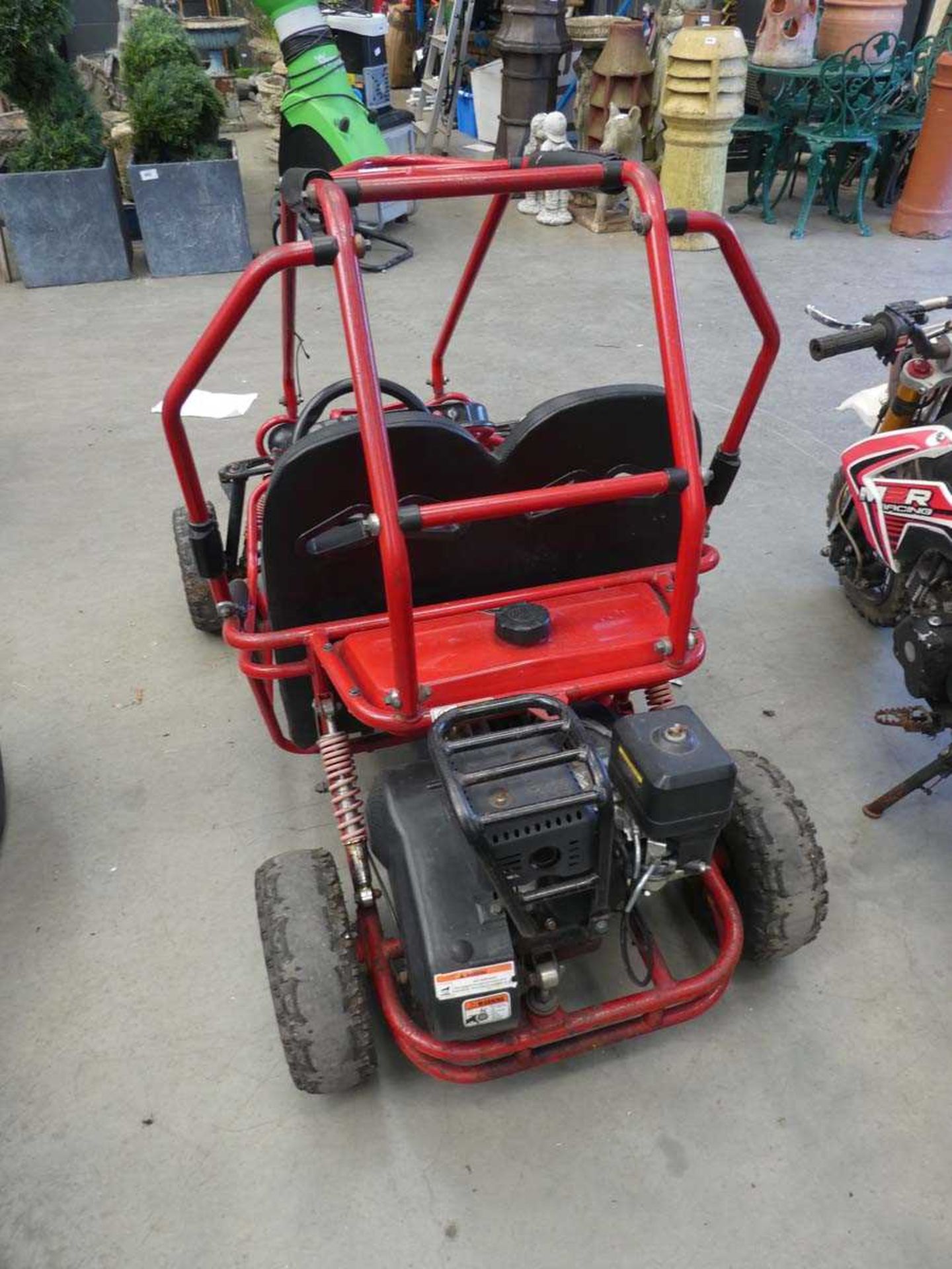 Mini XRX two seater quad style petrol powered go-kart - Image 3 of 3