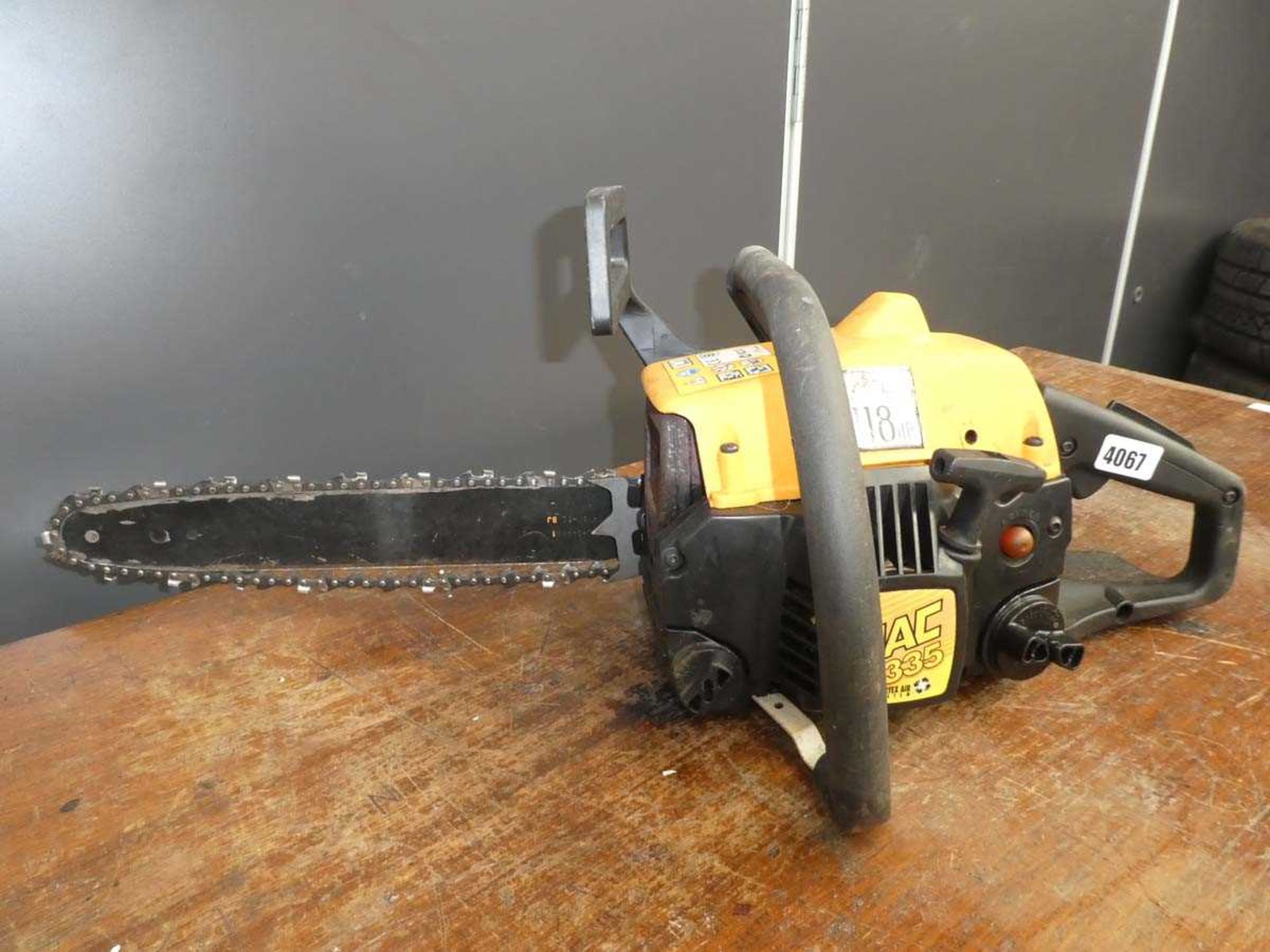 McCulloch petrol powered chainsaw