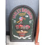 Modern Harley Davidson wall plaque