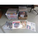 +VAT Two boxes containing approximately 150 vinyl albums by various artists covering soul, funk,