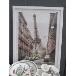 Photographic print of the Eiffel Tower
