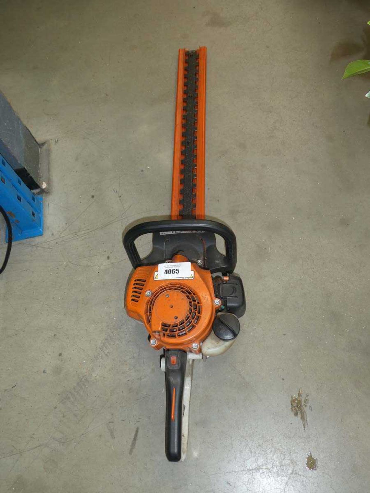 +VAT Stihl petrol powered hedge cutter