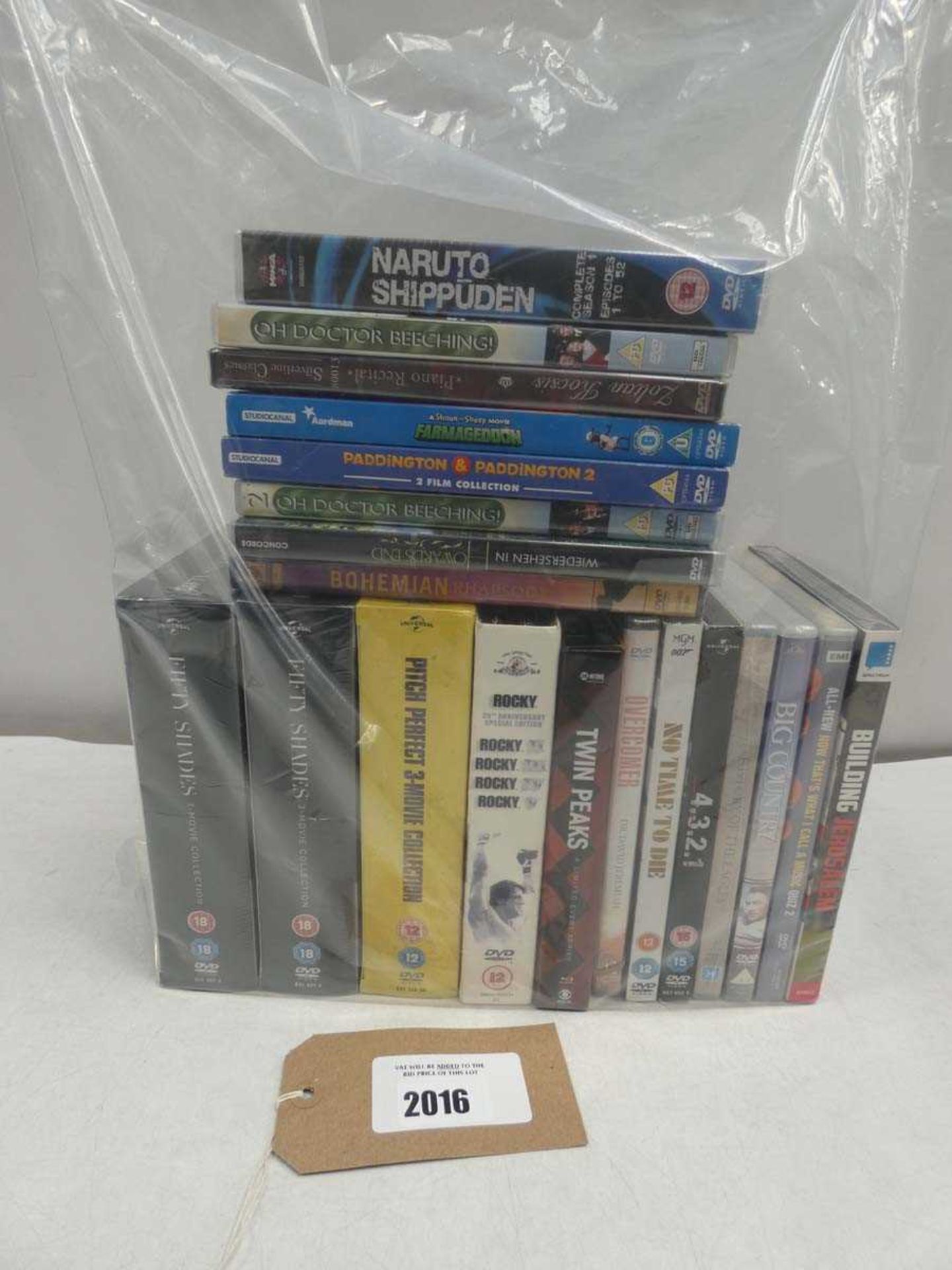 +VAT Bag containing quantity of DVD films/boxsets