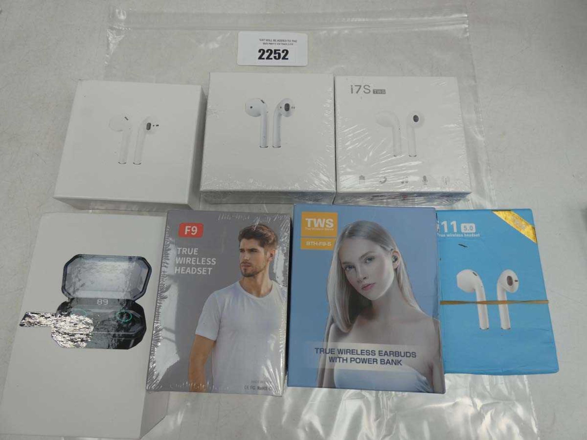 +VAT Selection of boxed wireless earphones