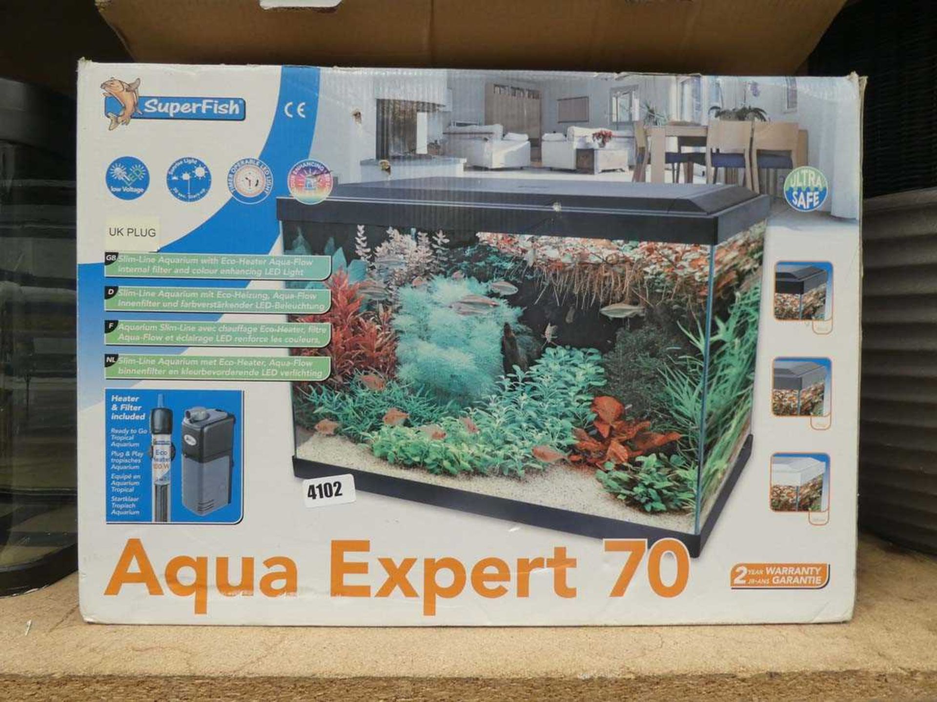 Boxed used aquarium