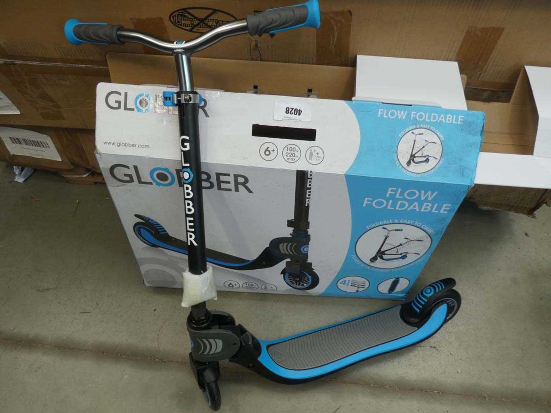 Small Globber boxed scooter