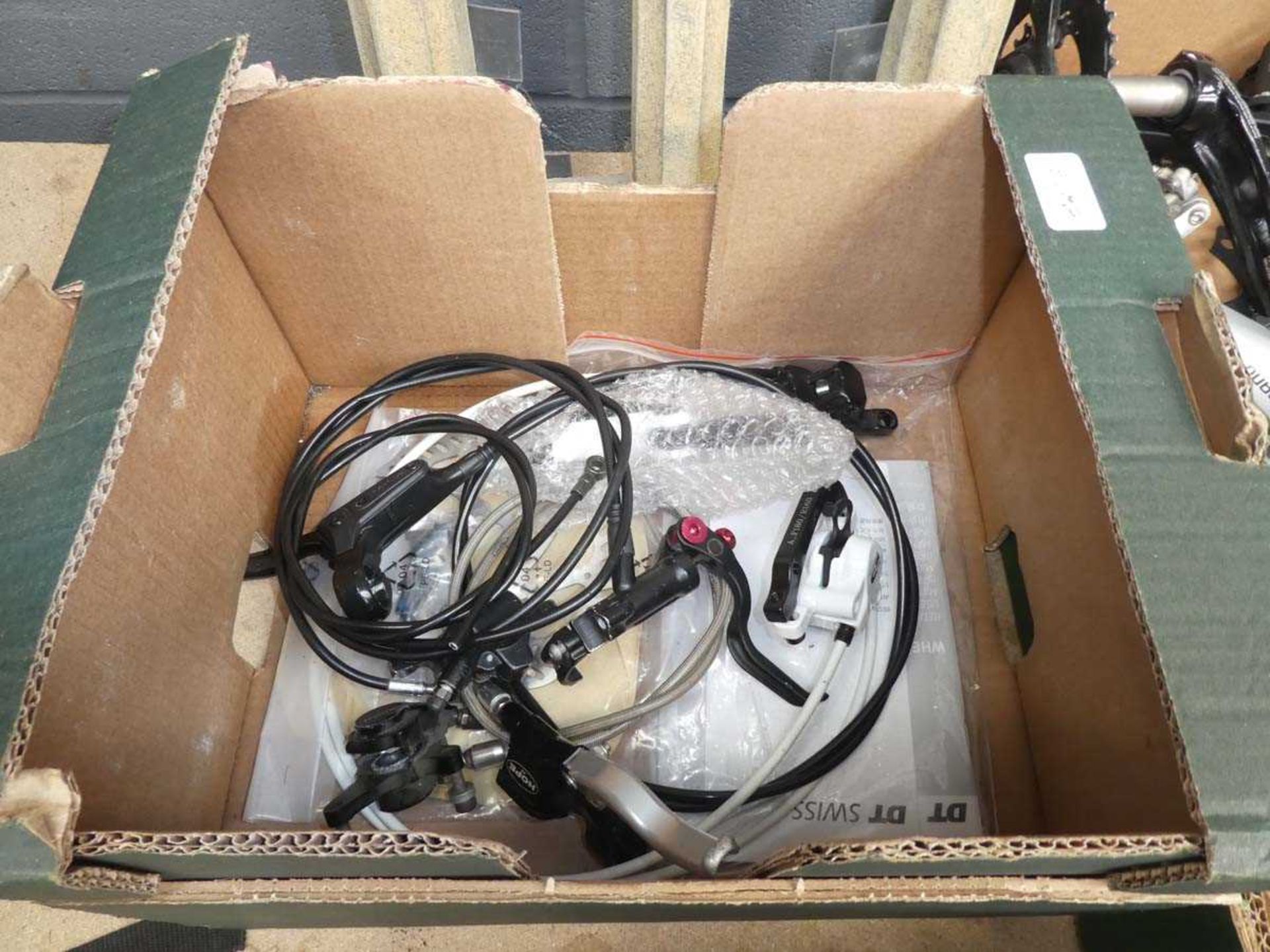 3 boxes of assorted bike parts - Image 2 of 2