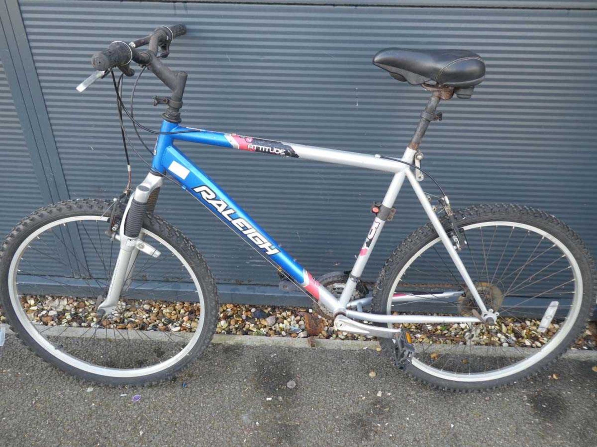 Raleigh blue and silver gents mountain bike