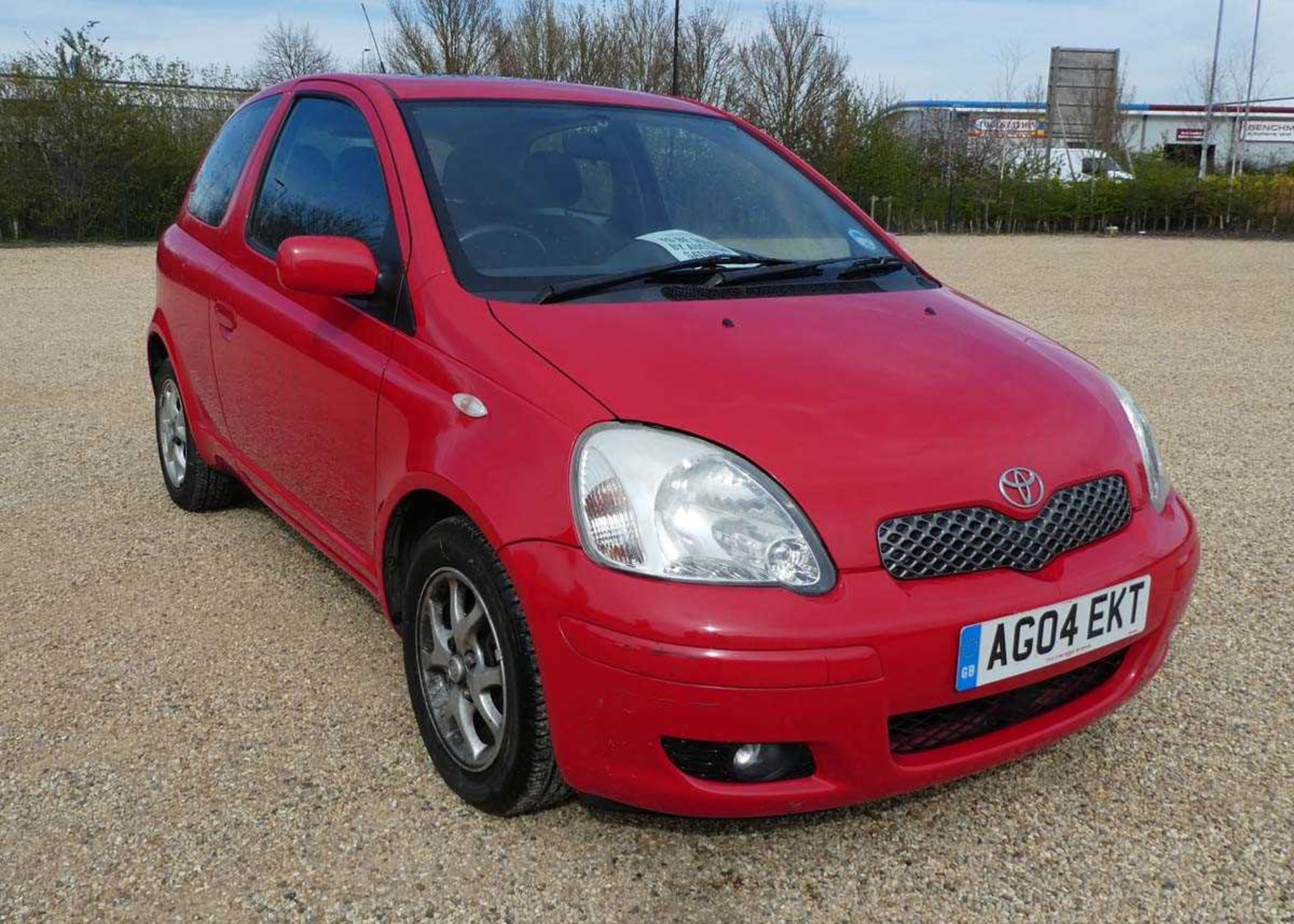 2004 (04 plate) Toyota Yaris T Spirit in red, first registered 10.07.2004, registration plate AG04